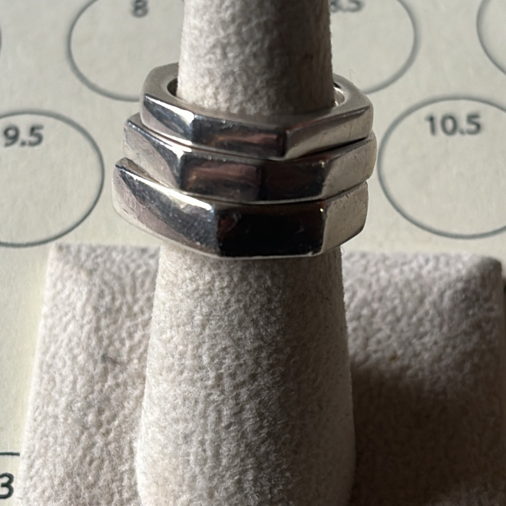 Gucci Sterling Silver Stack Rings - image 1